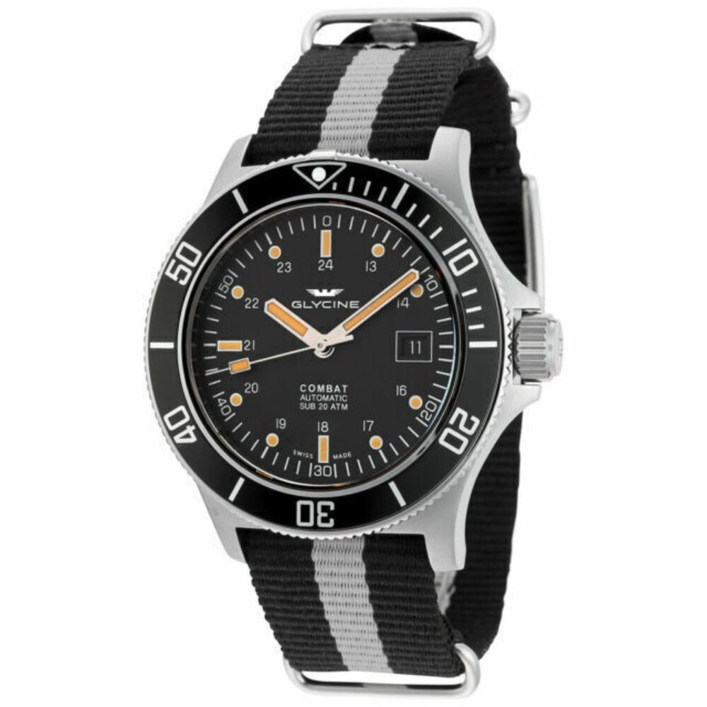 GLYCINE Combat Sub 42 Men's Watch Swiss Made Automatic GL0083 Box